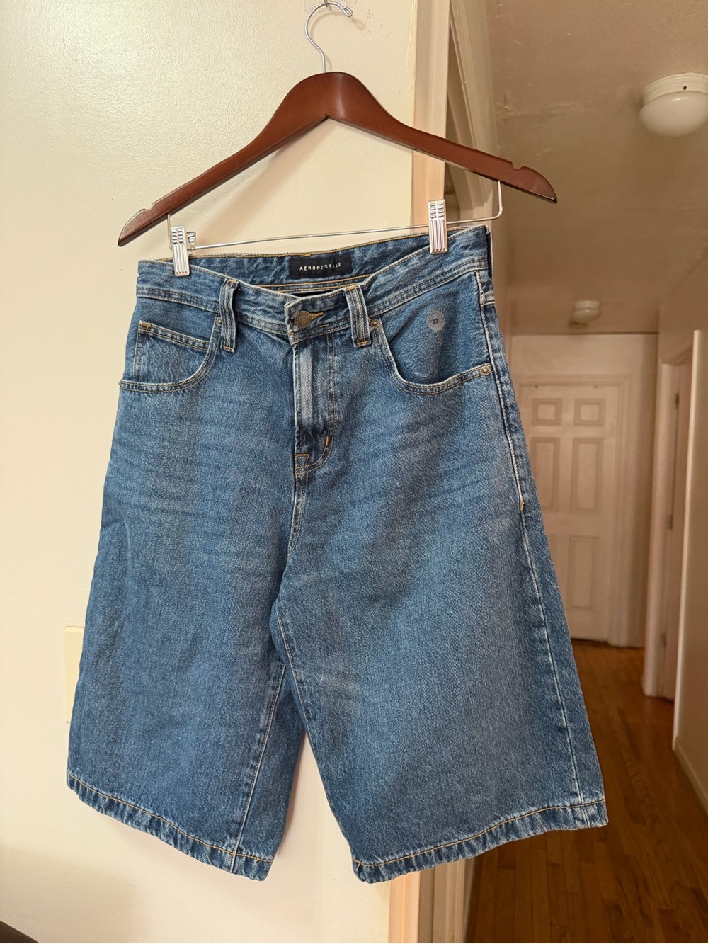 Aeropostale Medium Blue Denim Bermuda Shorts